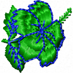 Flowers And Tree Embroidery Design 6